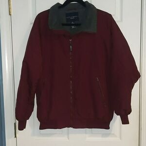 Ivy Crew  maroon fleece lined jacket Sz M